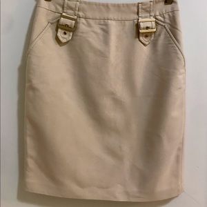 JACOB Cream pencil skirt - size 6